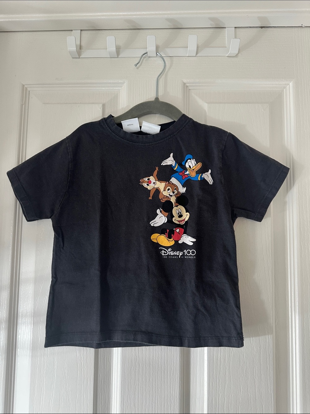 Zara Black Kids Tee with Disney Stack Graphic - Picture 1 of 5